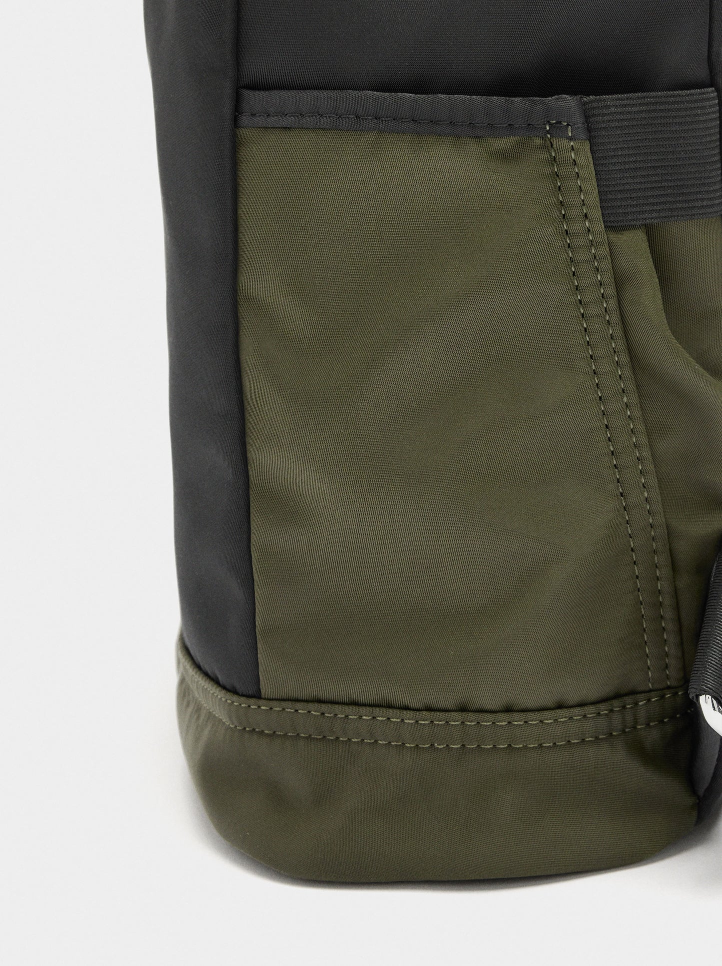 Nylon Colour Block Backpack