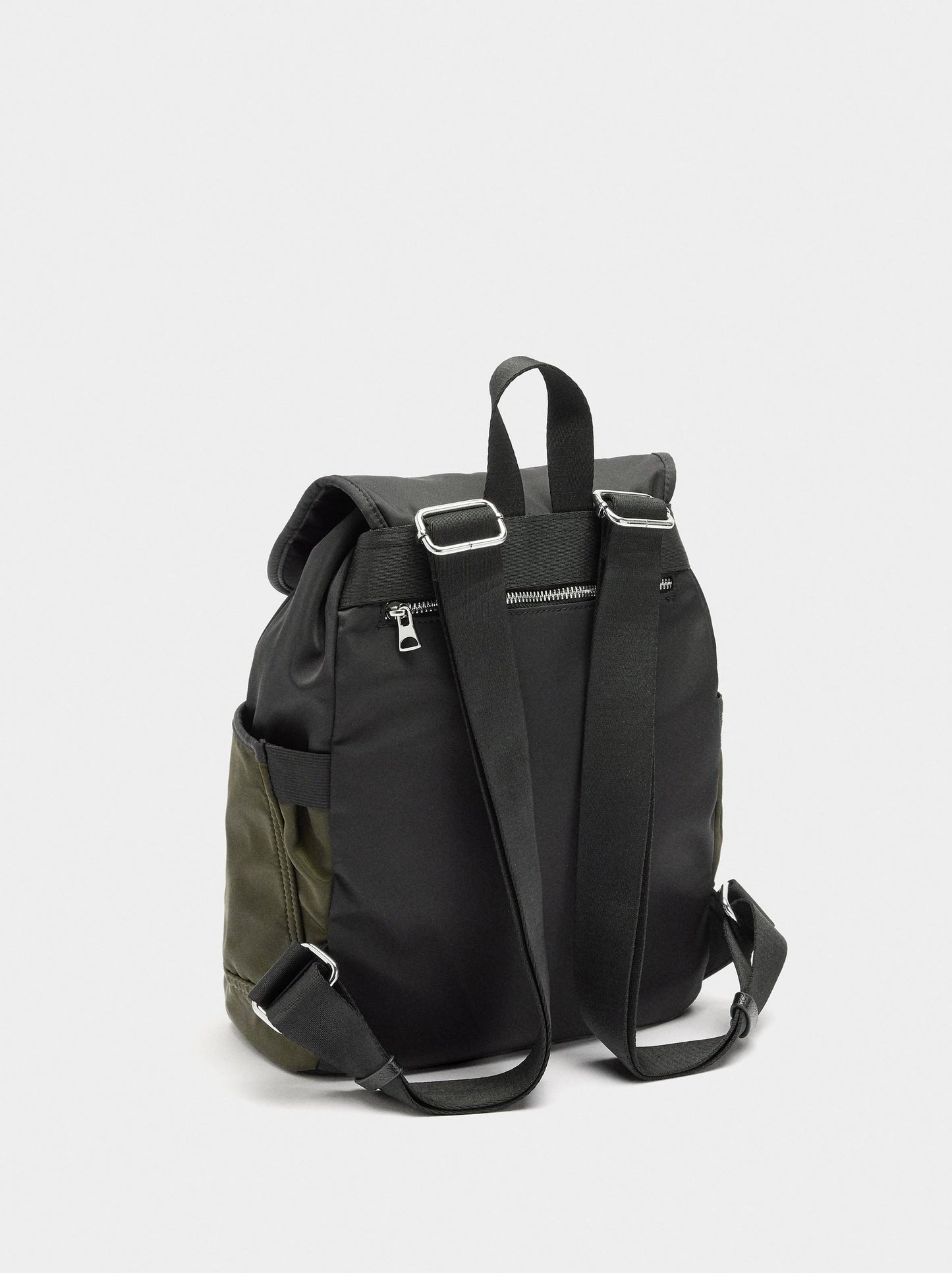 Nylon Colour Block Backpack