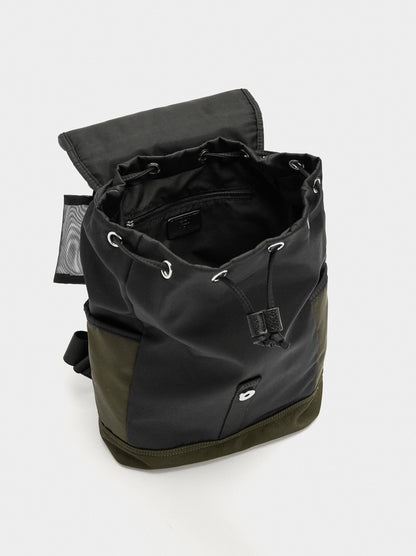 Nylon Colour Block Backpack