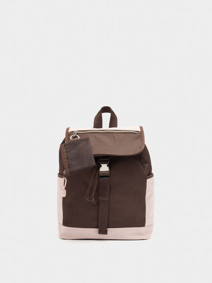 Nylon Colour Block Backpack