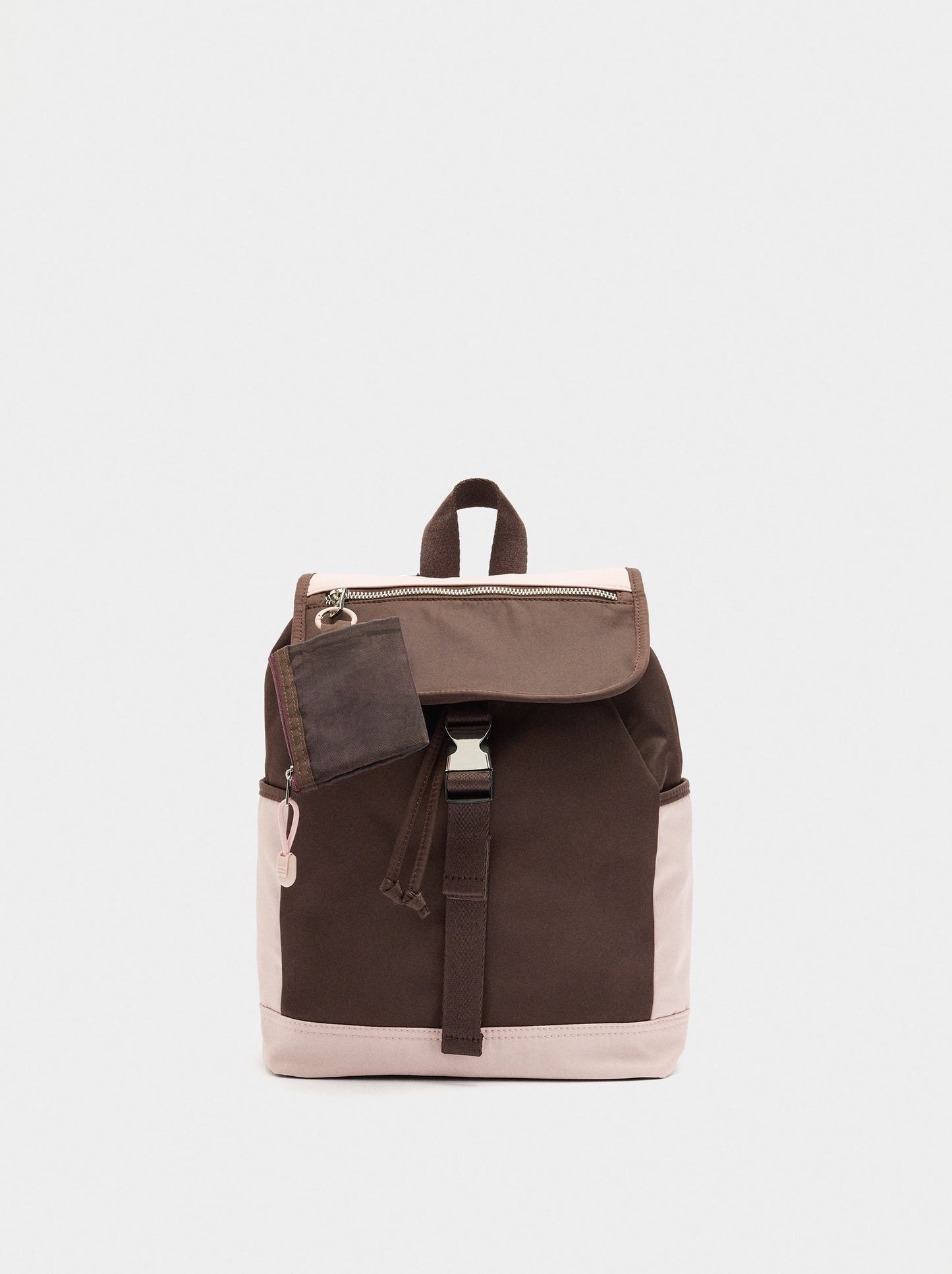 Nylon Colour Block Backpack