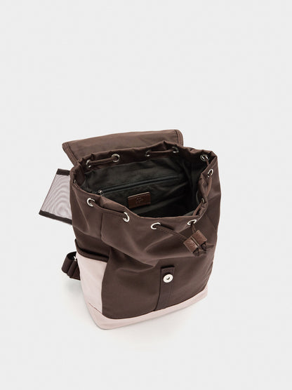Nylon Colour Block Backpack