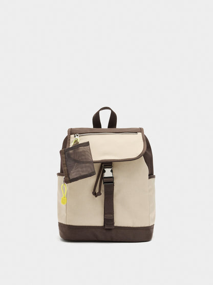 Nylon Colour Block Backpack