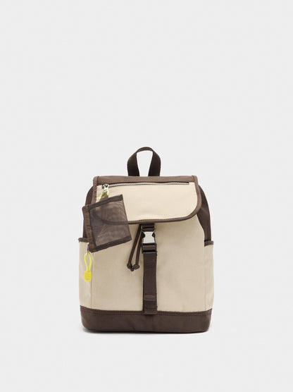 Nylon Colour Block Backpack