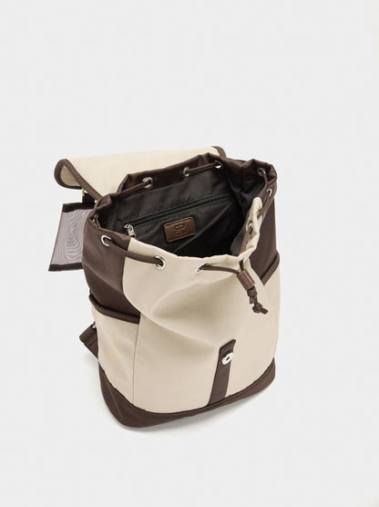 Nylon Colour Block Backpack