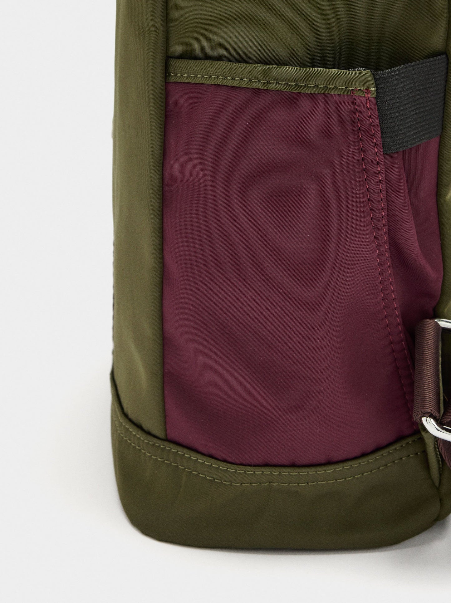 Nylon Colour Block Backpack