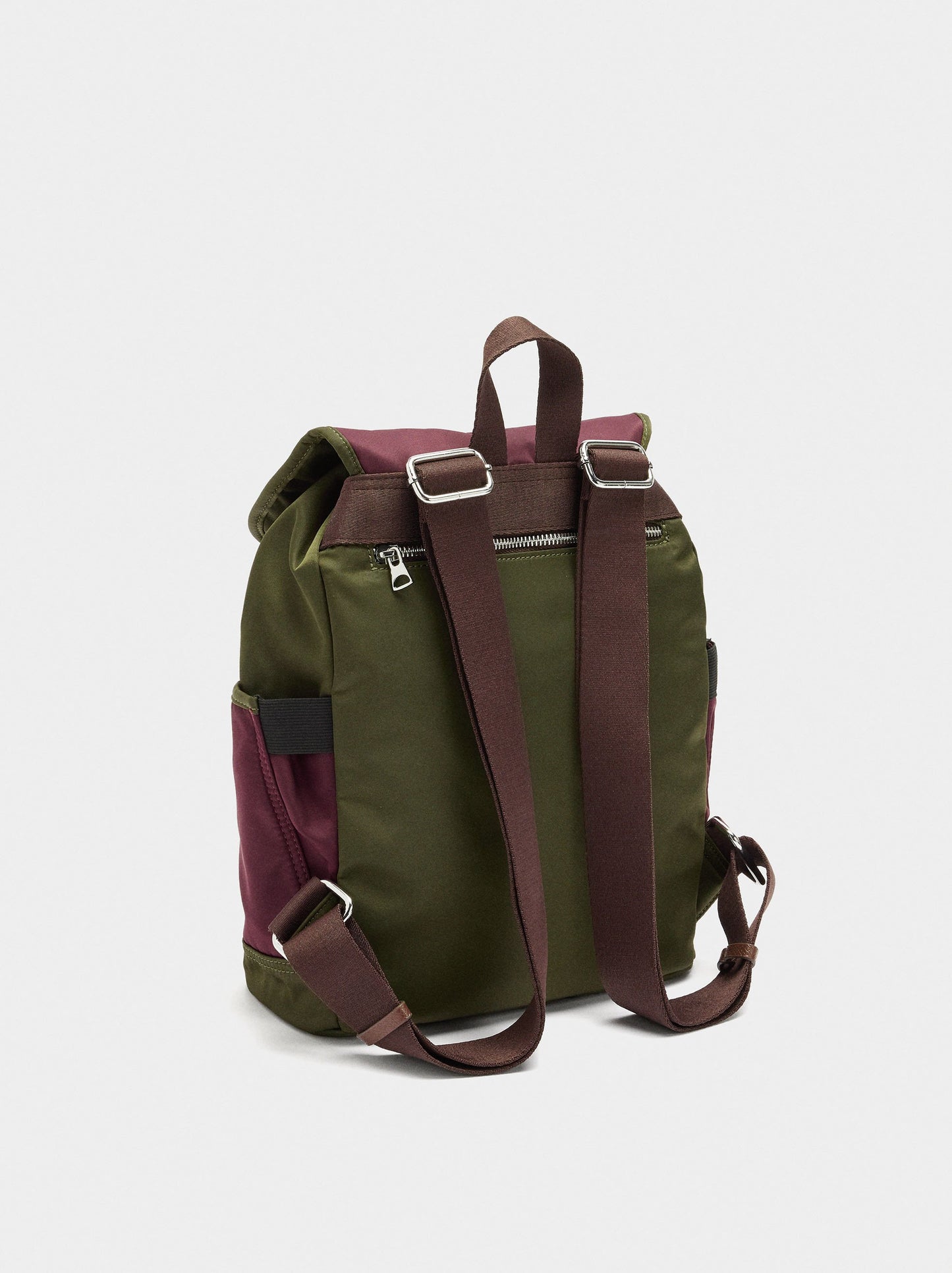 Nylon Colour Block Backpack
