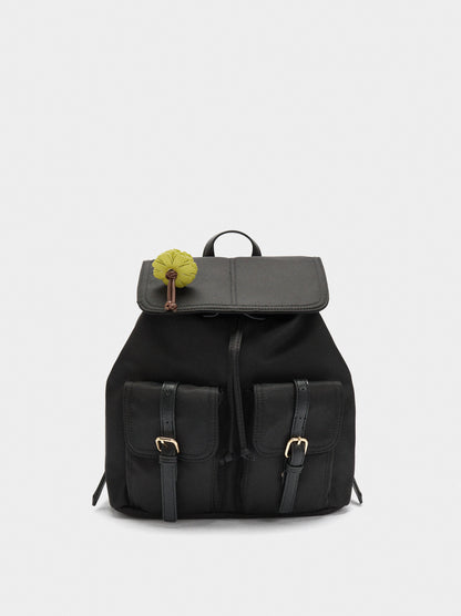 Nylon Backpack With Pendant