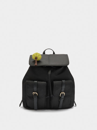 Nylon Backpack With Pendant