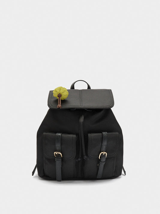 Nylon Backpack With Pendant