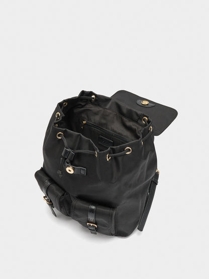 Nylon Backpack With Pendant