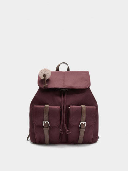 Nylon Backpack With Pendant