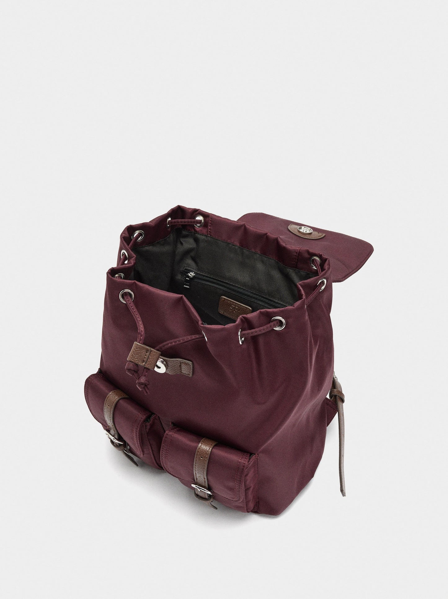 Nylon Backpack With Pendant