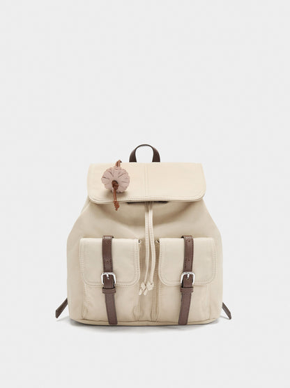 Nylon Backpack With Pendant