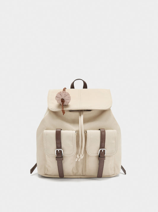 Nylon Backpack With Pendant
