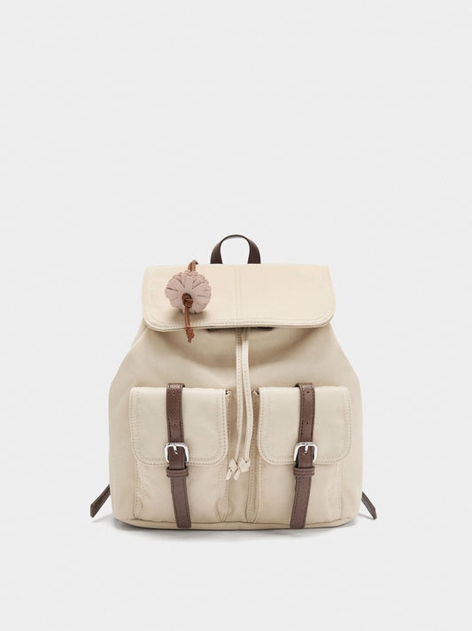 Nylon Backpack With Pendant