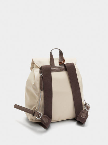 Nylon Backpack With Pendant