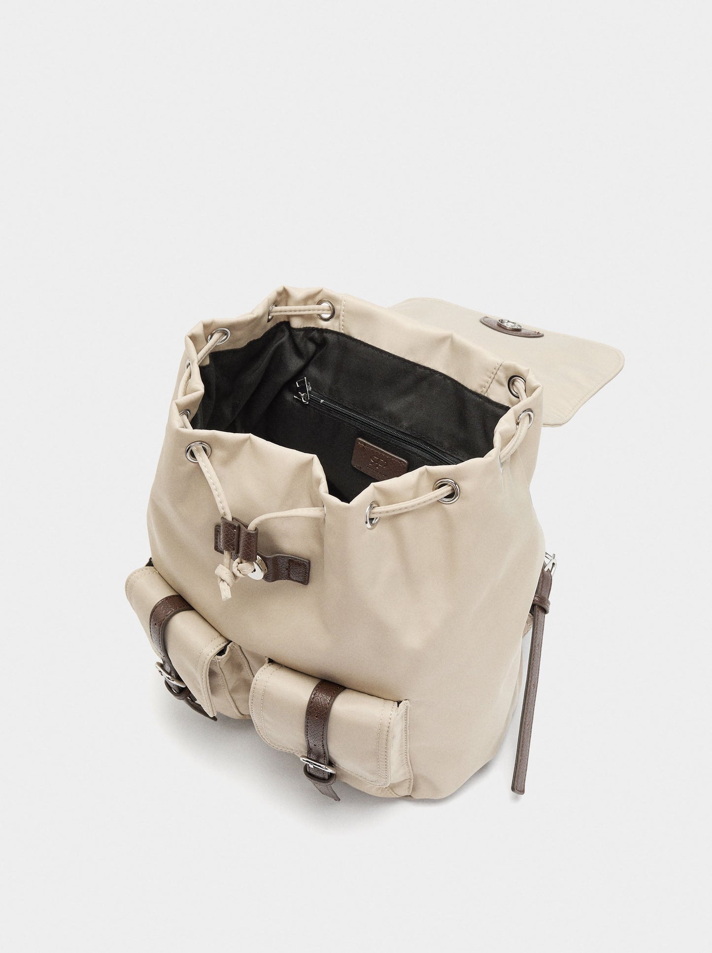 Nylon Backpack With Pendant