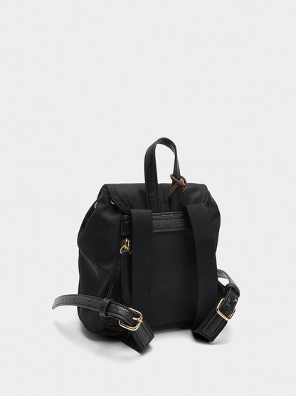 Mini Nylon Backpack With Pendant
