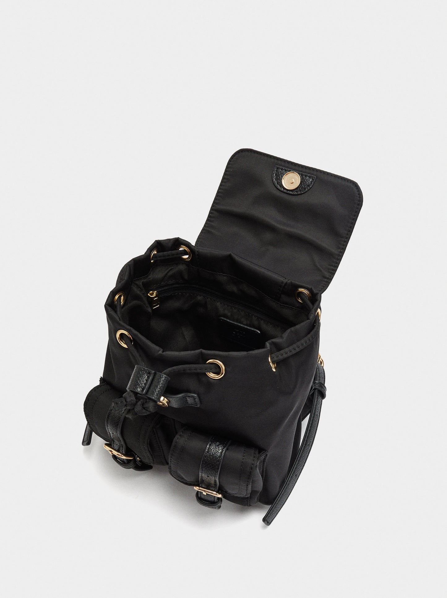 Mini Nylon Backpack With Pendant