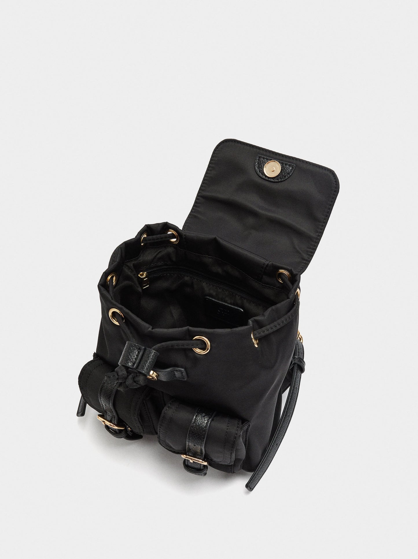 Mini Nylon Backpack With Pendant