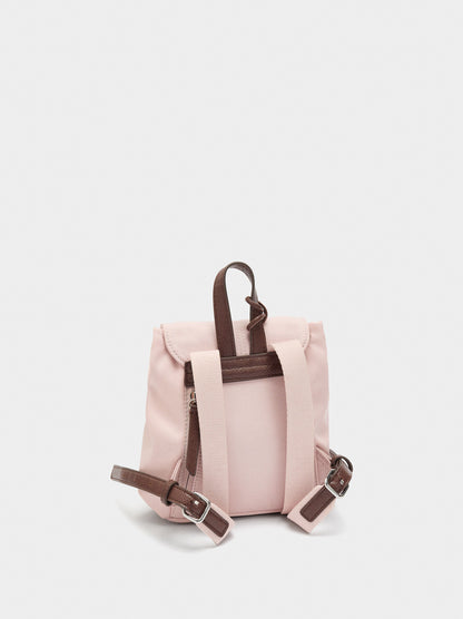 Mini Nylon Backpack With Pendant