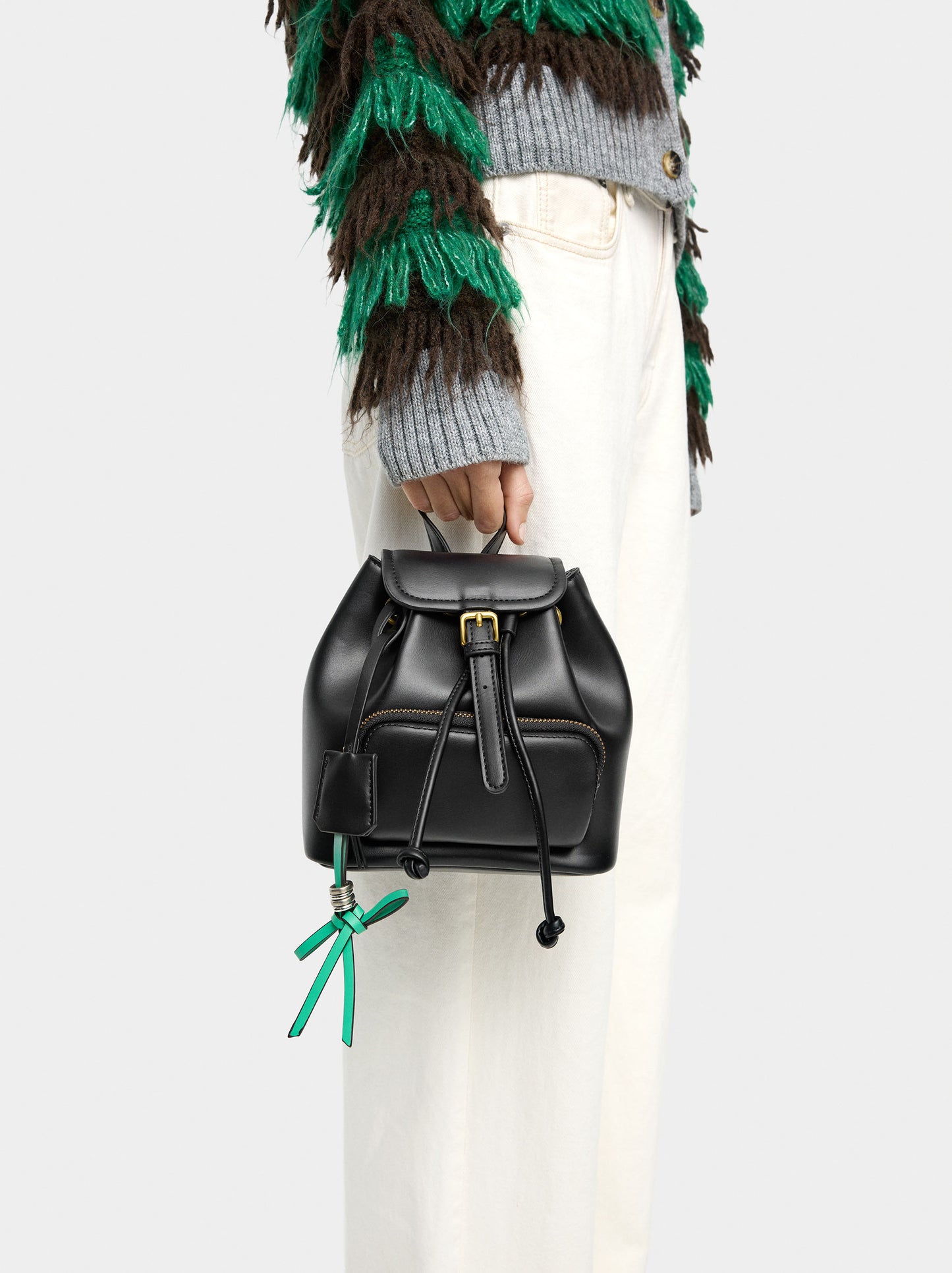 Mini Backpack With Pendant