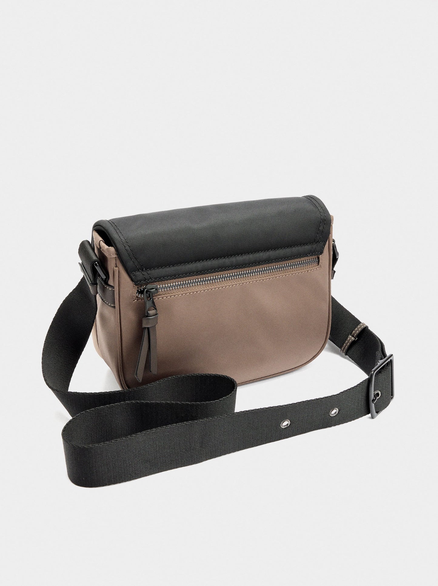 Nylon Colour Block Crossbody Bag