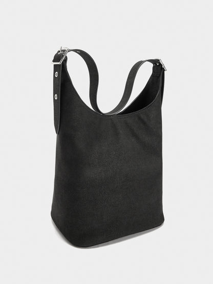 Shoulder Bag With Leather-Effect