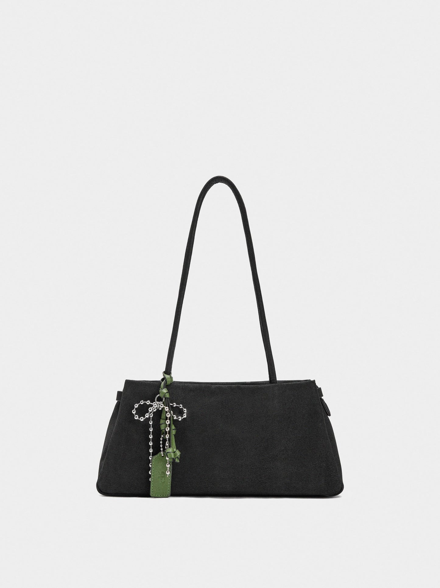 Leather-Effect Shoulder Bag With Pendant