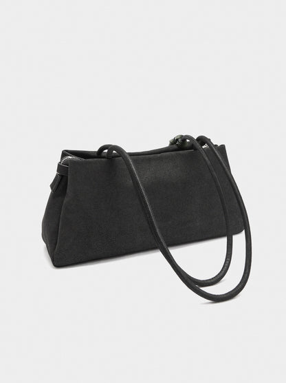 Leather-Effect Shoulder Bag With Pendant
