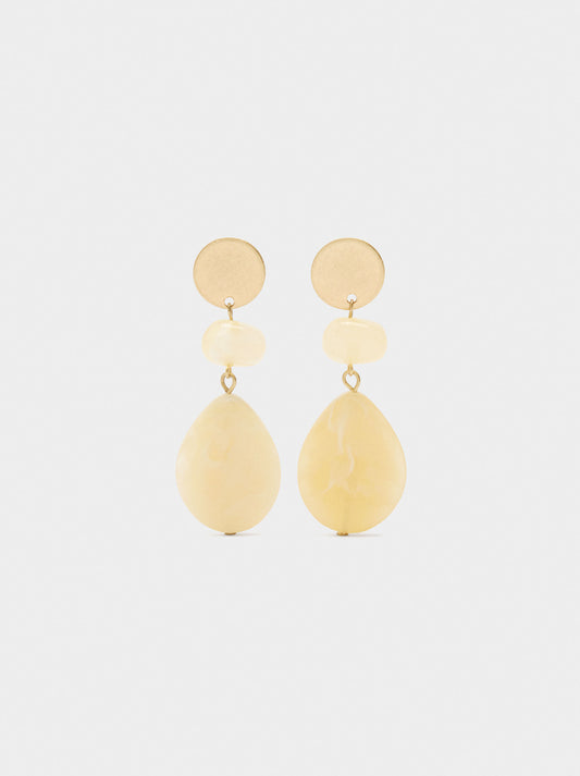 Long Earrings With Stone Effect