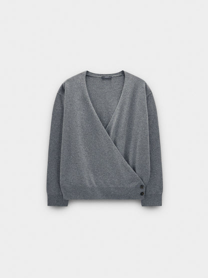Knit Sweater With Crossover