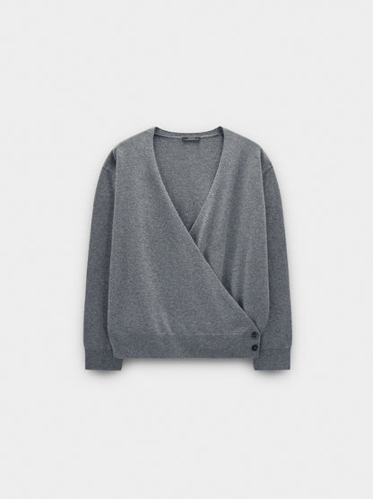 Knit Sweater With Crossover