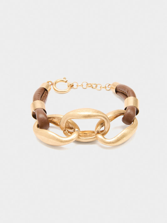 Bracelet Of Links With Cord