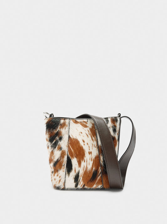 Bucket Bag With Leather Details
