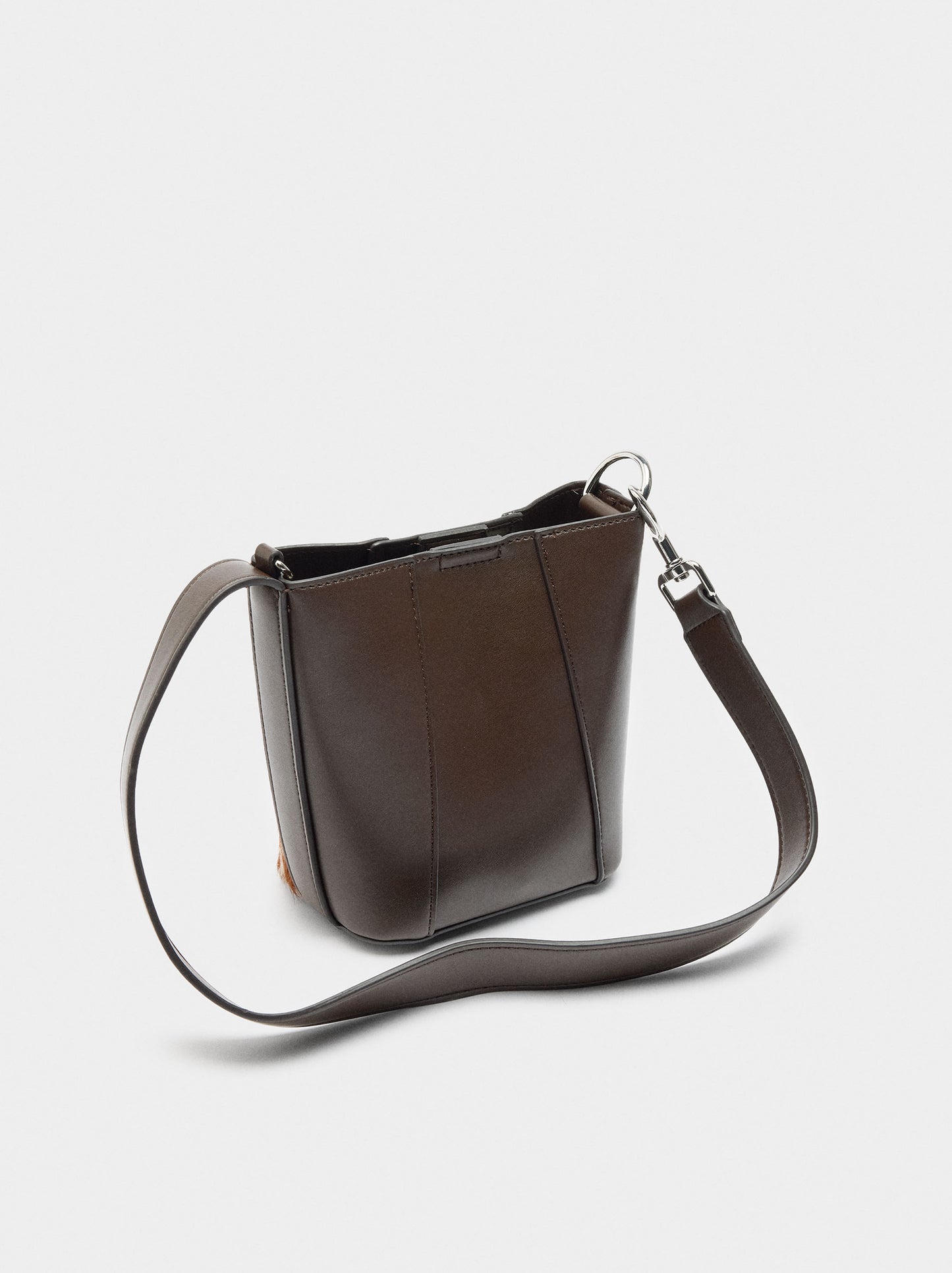 Bucket Bag With Leather Details