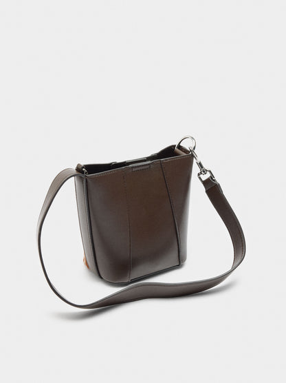 Bucket Bag With Leather Details