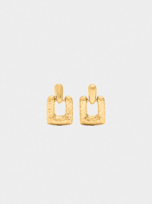 Short Earrings With Squares