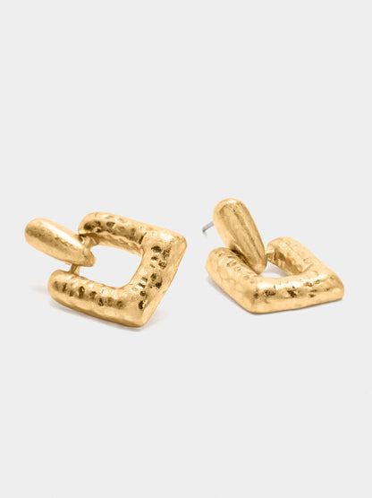 Short Earrings With Squares