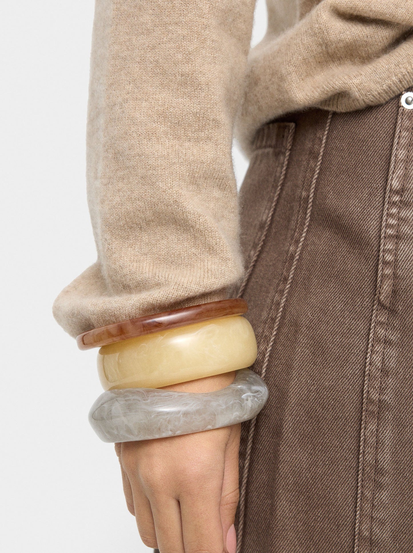 Bracelets With Resin Stone Effect