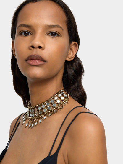 Choker With Mirror Rhombuses