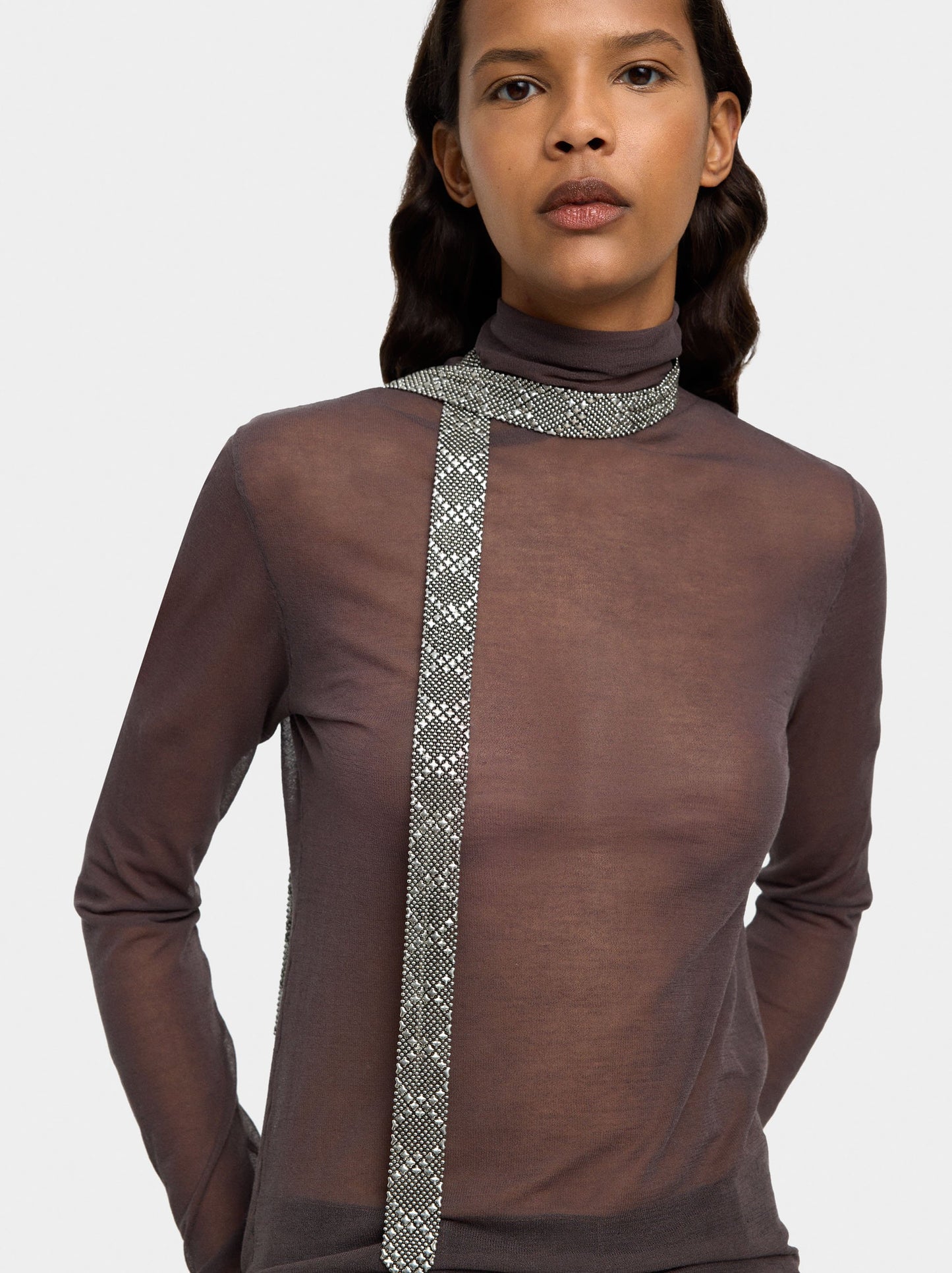 Metallic Cravata Necklace