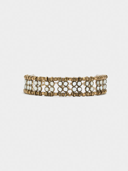 Choker With Round Mirrors