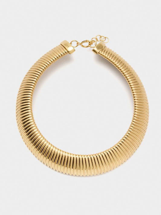 Tubular Striped Necklace