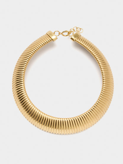 Tubular Striped Necklace