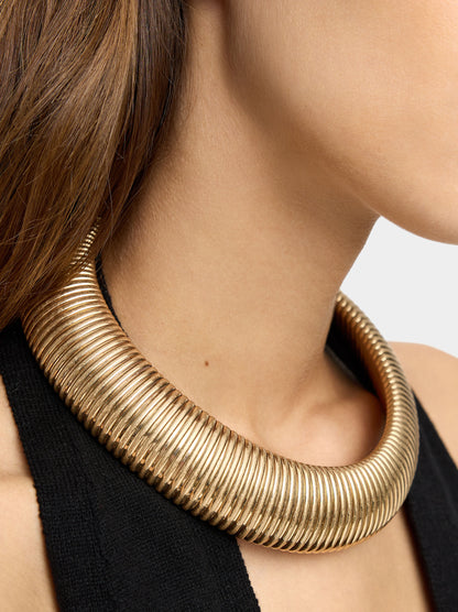 Tubular Striped Necklace