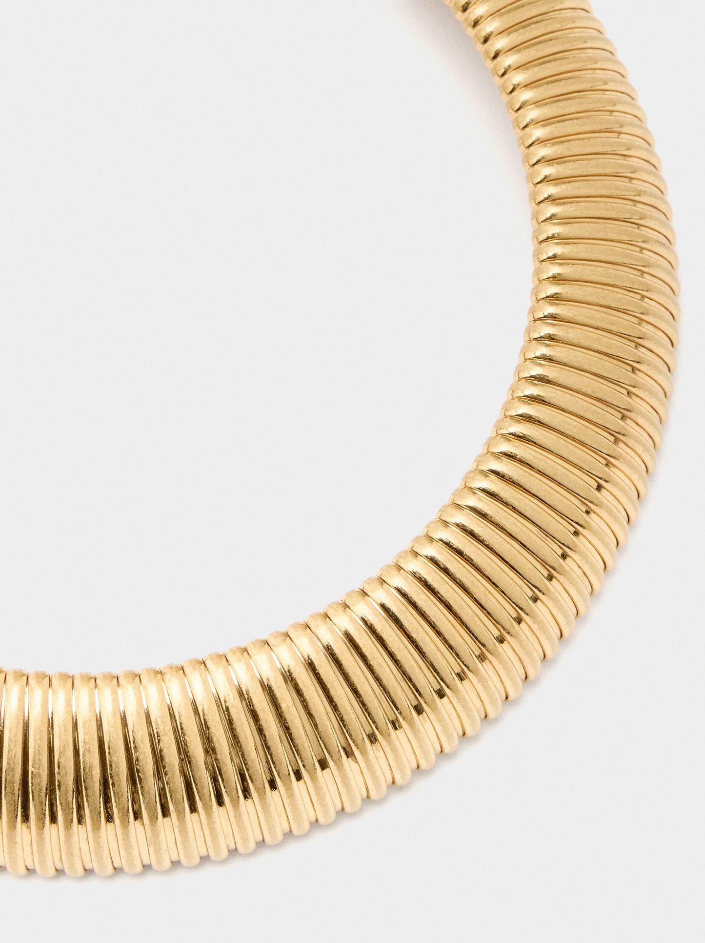Tubular Striped Necklace