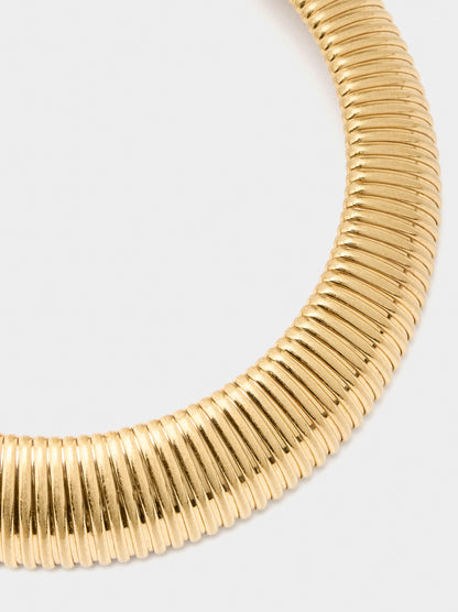 Tubular Striped Necklace