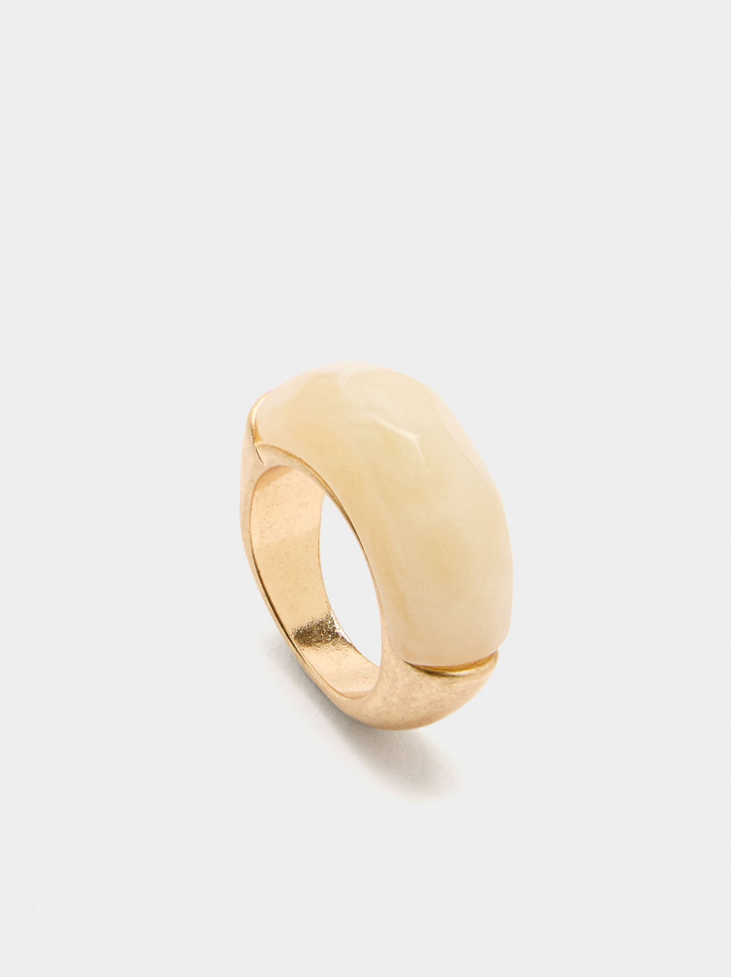 Ring With Stone Effect Detail